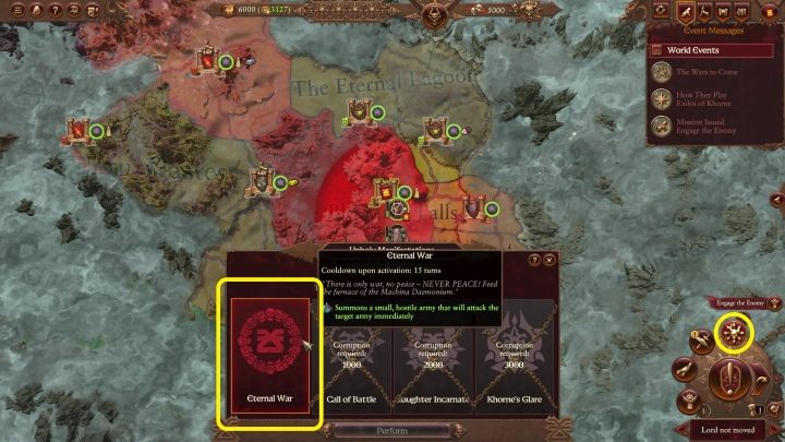 The daemon mechanic - Unholy Manifestation may help you in that (see more information about it on a separate page) - Total War Warhammer 3: Khorne - unique mechanics - Khorne - Total War Warhammer 3 Guide