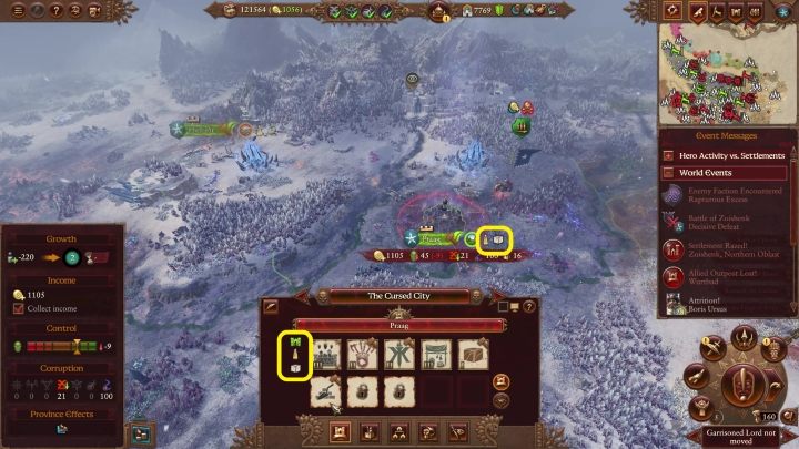 You can see them both on the campaign map and on the province screen - Total War Warhammer 3: Settlement development, buildings and climate - Basics - Total War Warhammer 3 Guide