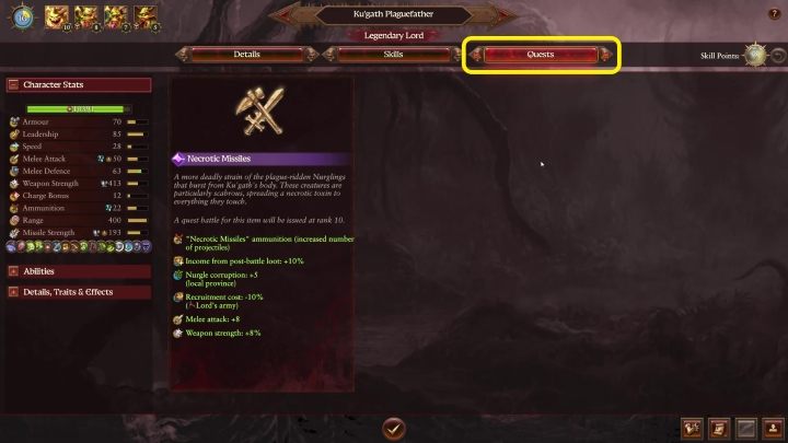 These quests are activated when your character reaches a certain level (usually 10) - Total War Warhammer 3: Equipment and missions - details - Lords and heroes - Total War Warhammer 3 Guide