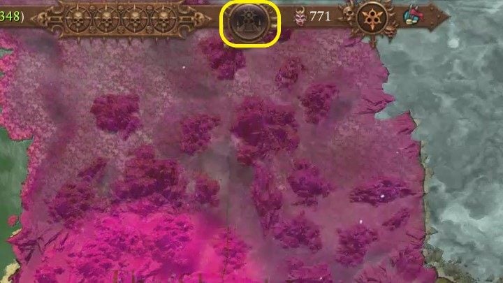At the top of the screen there's a button which creates Slaanesh cults in up to three provinces after pressing it - Total War Warhammer 3: Slaanesh - unique mechanics - Slaanesh - Total War Warhammer 3 Guide