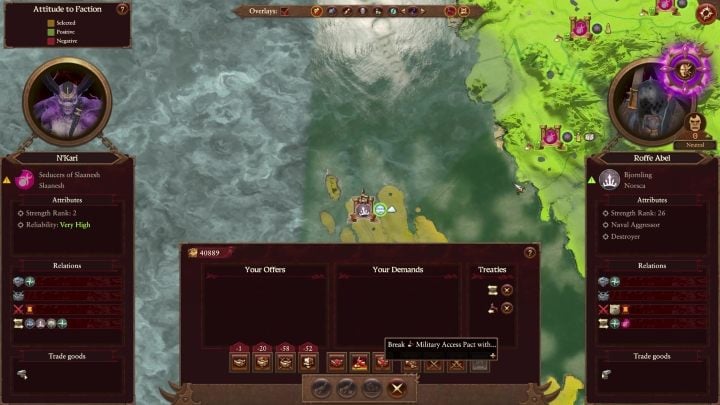 It is worth noting that you cannot use this power against allies (you must break the pact first if you want to do so) - Total War Warhammer 3: Slaanesh - unique mechanics - Slaanesh - Total War Warhammer 3 Guide