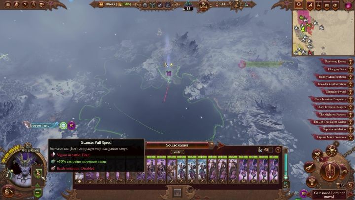 Besides that, navigating on water is very similar to navigating on land - Total War Warhammer 3: Movement - Campaign Map - Total War Warhammer 3 Guide