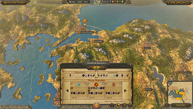 One of two things is required for trading - a direct land access or a port - Trade - Nation management - Total War: Attila - Game Guide and Walkthrough
