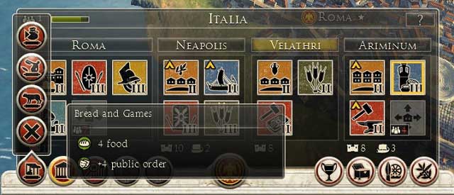 Sample edicts for Rome - Edicts | Strategic map - Strategic map - Total War: Rome II Game Guide