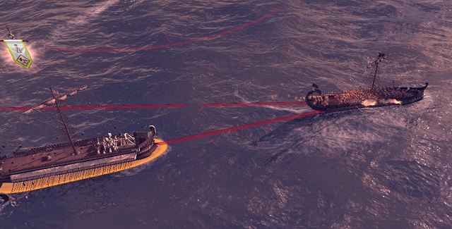 To make life easier, I suggest using the pause button very often and give orders to single units - Naval battles | Battle - Battle - Total War: Rome II Game Guide