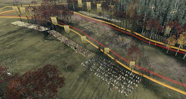 Troops waiting to strike at the enemy column. This battle will be over in several minutes. - Battles - General tips - Total War: Rome II - Caesar in Gaul - Game Guide and Walkthrough