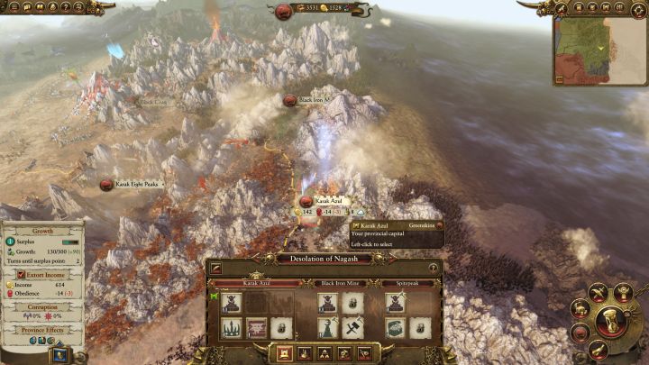 The whole Desolation of Nagash province will be under your control. - Greenskins Campaign Walkthrough and Tips - Greenskins - Total War: Warhammer Game Guide