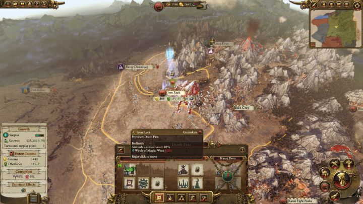 You must stabilize the economy and increase obedience. - Greenskins Campaign Walkthrough and Tips - Greenskins - Total War: Warhammer Game Guide