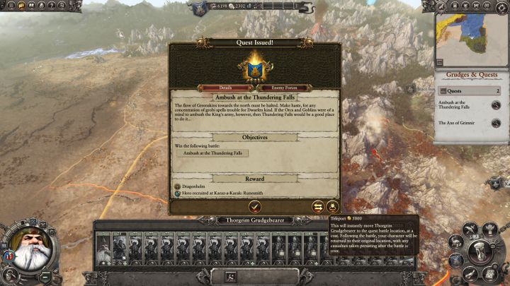 You can teleport to the mission place. - Dwarven Campaign Walkthrough and Tips - Dwarves - Total War: Warhammer Game Guide