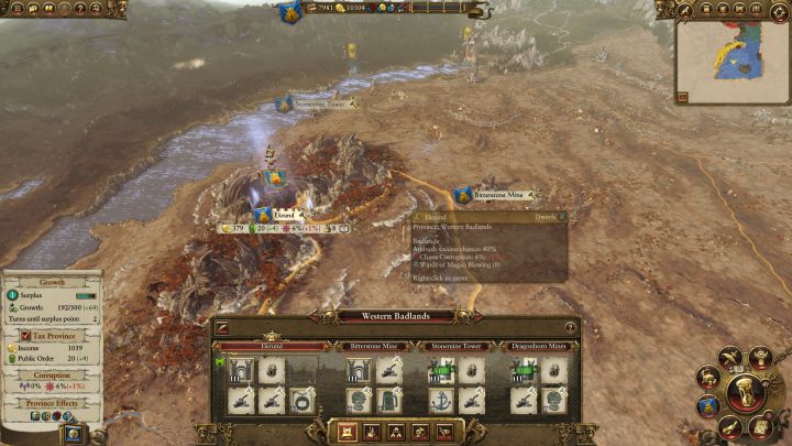 Wester Badlands are, at the moment, the border of your kingdom. - Dwarven Campaign Walkthrough and Tips - Dwarves - Total War: Warhammer Game Guide