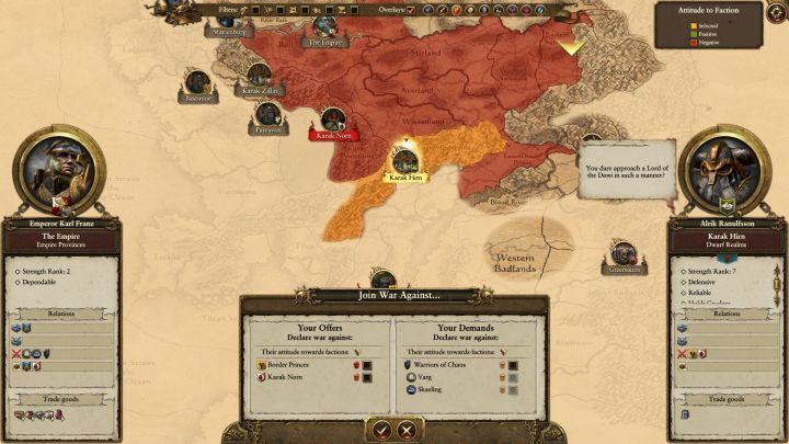 Military alliances are important during war time. - Diplomacy and trade - Tips for a good start - Total War: Warhammer Game Guide