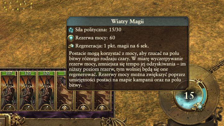 The state of Winds of Magic can be checked in the lower right corner of the screen. - What are Winds of Magic - Spells and Winds of Magic - Total War: Warhammer Game Guide