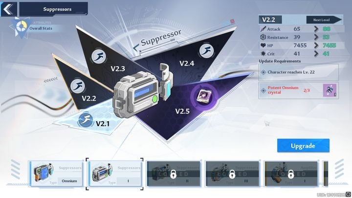 Suppressor is a device that, according to the plot, maintains your life energy - Tower of Fantasy: Suppressors - Basics - Tower of Fantasy Guide