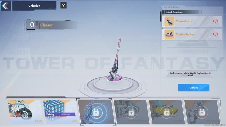 To unlock this vehicle, you need to obtain 2 items - Tower of Fantasy: Vehicles - list of all, how to unlock? - Basics - Tower of Fantasy Guide