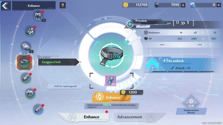 If you have enough resources (mainly Booster modules) and gold , you can upgrade equipment - Tower of Fantasy: Equipment - Basics - Tower of Fantasy Guide