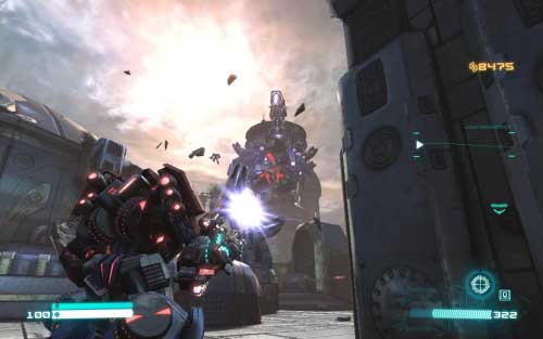 Follow the marker until you reach the next battlefield - Chapter 3 - Metroplex Heeds the Call - p. 2 - Walkthrough - Transformers: Fall of Cybertron Game Guide & Walkthrough