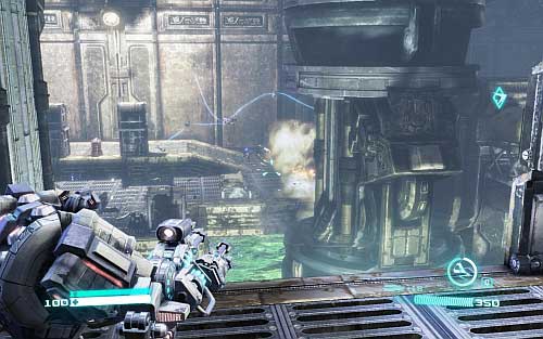 Once you repulse the attack use lever to open the doors - Chapter 5 - Cut and Run - p. 2 - Walkthrough - Transformers: Fall of Cybertron Game Guide & Walkthrough