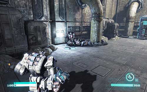 After that destroy steel doors and jump to the location above - Chapter 5 - Cut and Run - p. 2 - Walkthrough - Transformers: Fall of Cybertron Game Guide & Walkthrough