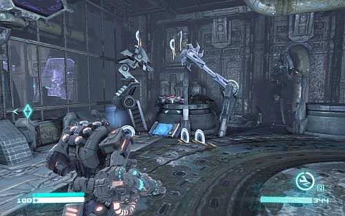 Start returning and move to the laboratory pointed by marker - Chapter 5 - Cut and Run - p. 2 - Walkthrough - Transformers: Fall of Cybertron Game Guide & Walkthrough