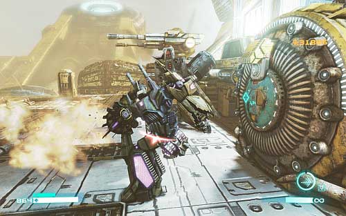 Continue your march and destroy enemies - Chapter 8 - Combaticons Combine! - Walkthrough - Transformers: Fall of Cybertron Game Guide & Walkthrough