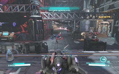 Once Soundwave will show up you will have to repel enemys attack - Chapter 10 - The Final Counton - p. 2 - Walkthrough - Transformers: Fall of Cybertron Game Guide & Walkthrough