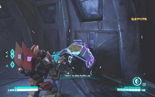 Looking from the place where you have left the base - Chapter 11 - Starscreams Betrayal - p. 1 - Walkthrough - Transformers: Fall of Cybertron Game Guide & Walkthrough