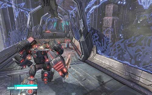 Grimlock can attack with his sword (left mouse button), grapple and throw objects (right mouse button) and use shield (ctrl) - Chapter 11 - Starscreams Betrayal - p. 2 - Walkthrough - Transformers: Fall of Cybertron Game Guide & Walkthrough