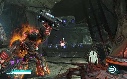 Follow the pointer and eliminate all enemies en route - Chapter 12 - Grimlock Smash - p. 1 - Walkthrough - Transformers: Fall of Cybertron Game Guide & Walkthrough