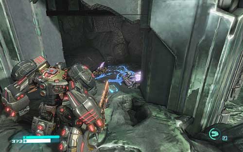 After the fight get on the higher floor with ally help - Chapter 12 - Grimlock Smash - p. 2 - Walkthrough - Transformers: Fall of Cybertron Game Guide & Walkthrough