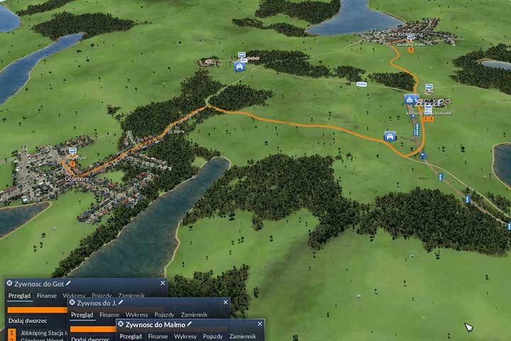 The train first takes steel to the harbor and comes back with food that is loaded onto trucks. - Mission 3 - Hard Times | European Campaign - European Campaign - Transport Fever Game Guide