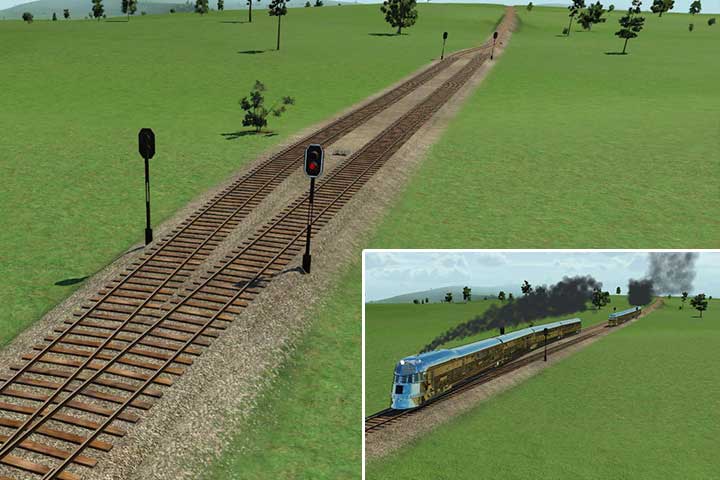 A connection with a passing loop - Making advanced railway systems - Tips and Playthrough description - Transport Fever Game Guide