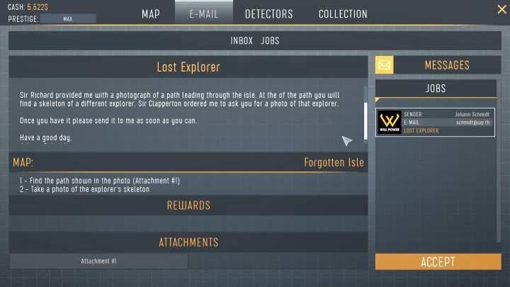 Complete missions to push the story forward. - General Tips for Treasure Hunter Simulator - Basics - Treasure Hunter Simulator Guide