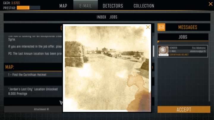 Finding legendary items is not easy, but most of the time youll receive a hint in form of a photograph depicting the location of the treasure. - How to find legendary items in Treasure Hunter Simulator? - Basics - Treasure Hunter Simulator Guide