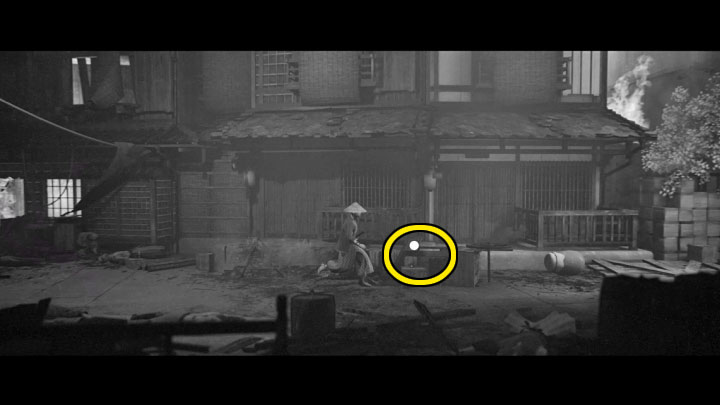 You will begin the final chapter 7 back "in the world of the living," and your task will be to go through the burning village to eventually fight the main antagonist - Kagerou - Trek to Yomi: Chapter 7 - walkthrough - Walkthrough - Trek to Yomi Guide