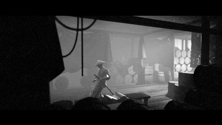 Return to the main path and go left, saving the game by the shrine along the way - Trek to Yomi: Chapter 7 - walkthrough - Walkthrough - Trek to Yomi Guide