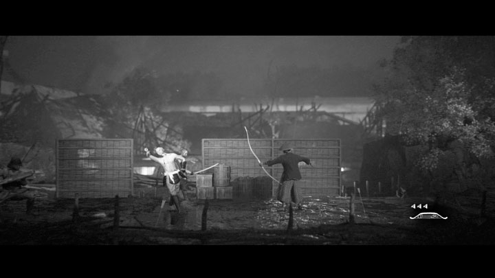 Go left, and expect more fights along the way; eliminating snipers should be your priority - Trek to Yomi: Chapter 7 - walkthrough - Walkthrough - Trek to Yomi Guide