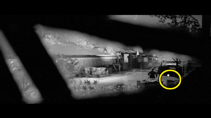 First, check the area to the left of the shrine - Trek to Yomi: Chapter 7 - walkthrough - Walkthrough - Trek to Yomi Guide