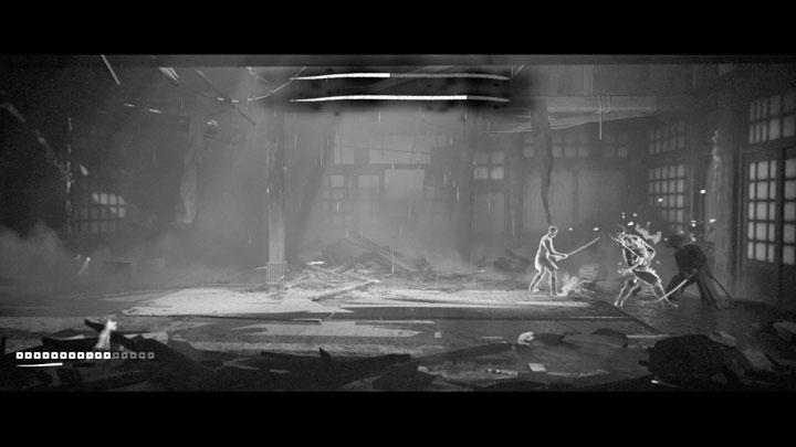 One of the explosions will "switch" the main boss, who will be replaced by two spirit mini-bosses - Trek to Yomi: Chapter 7 - walkthrough - Walkthrough - Trek to Yomi Guide