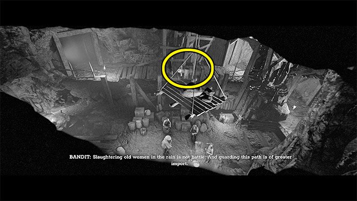 If you have used the ladder and chosen the top path, you can surprise the enemies in the camp - Trek to Yomi: Chapter 2 - walkthrough - Walkthrough - Trek to Yomi Guide