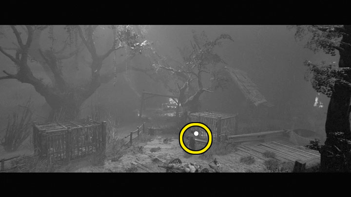 Once again, return to the stage's starting point and finally head to the right, towards Aiko's ghost visible in the distance - Trek to Yomi: Chapter 4 - walkthrough - Walkthrough - Trek to Yomi Guide