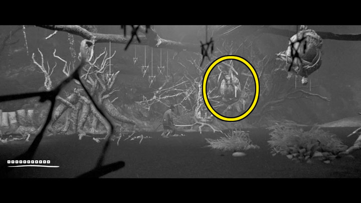 Heading right through the swamps, where you will again be attacked by monsters from both sides - Trek to Yomi: Chapter 4 - walkthrough - Walkthrough - Trek to Yomi Guide