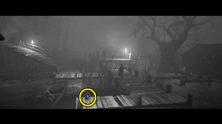 Go right from the shrine, reaching the footbridges over the water - Trek to Yomi: Chapter 4 - walkthrough - Walkthrough - Trek to Yomi Guide