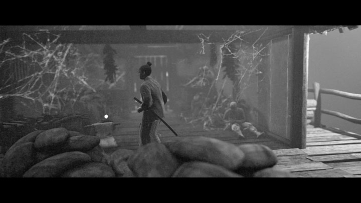 Use the ladder next to the shrine - Trek to Yomi: Chapter 4 - walkthrough - Walkthrough - Trek to Yomi Guide