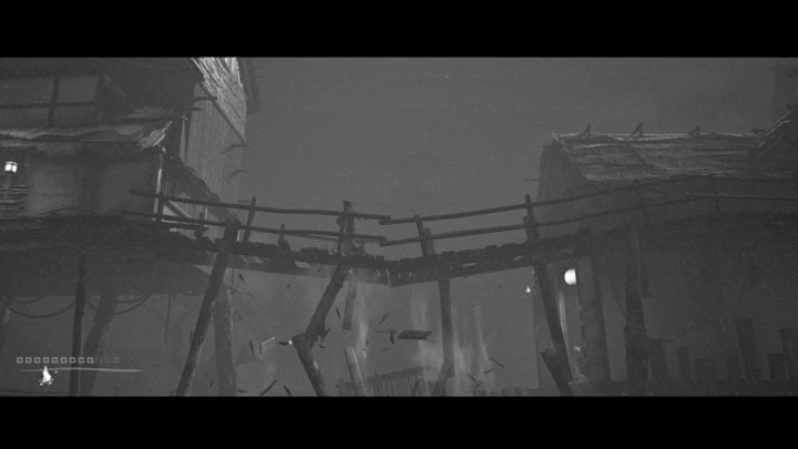 Now you have to choose a path - either break down the door on the first floor and continue traveling along the upper path, or go back down and choose the passage located next to the shrine - Trek to Yomi: Chapter 4 - walkthrough - Walkthrough - Trek to Yomi Guide