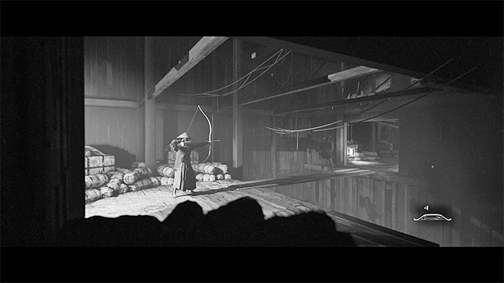 The reward for defeating the archer will be obtaining a bow - Trek to Yomi: Chapter 3 - walkthrough - Walkthrough - Trek to Yomi Guide