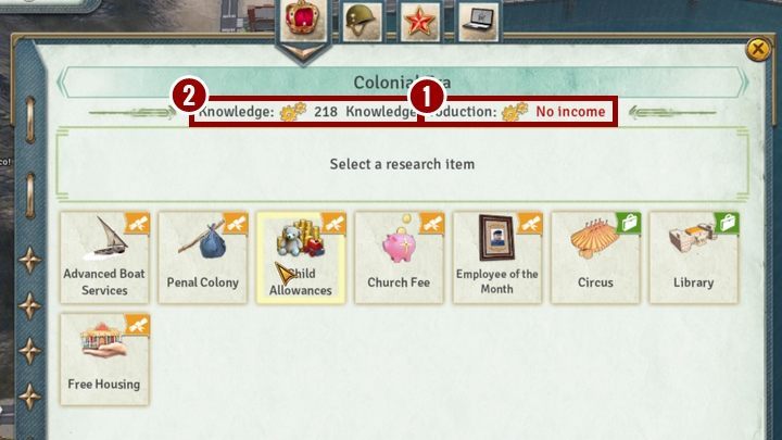 Points are accumulated and you can use them whenever you want - Technological growth in Tropico 6 - Mechanics - Tropico 6 Guide