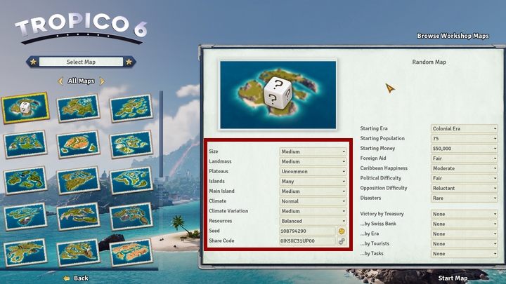 Due to the wide range of modification options, this mode will work well if you are looking for a real challenge - then you can select the toughest possible conditions like harsh environmental or political situation - Missions and islands in Tropico 6 - Islands Walkthrough - Tropico 6 Guide