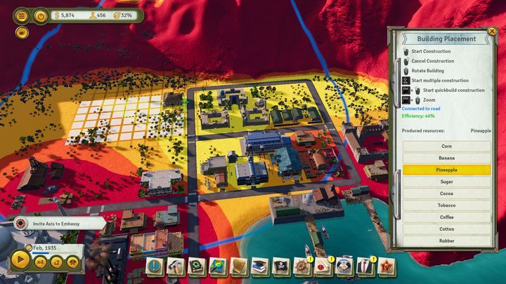 Only small areas of the island are suitable for growing crops. - Pirate King - tips and walkthrough - Islands Walkthrough - Tropico 6 Guide