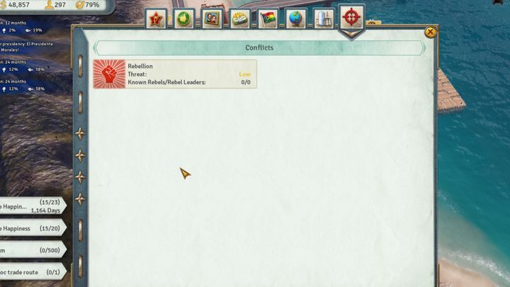 The final tab of the Almanac - Almanac in Tropico 6 - Basics - Tropico 6 Guide