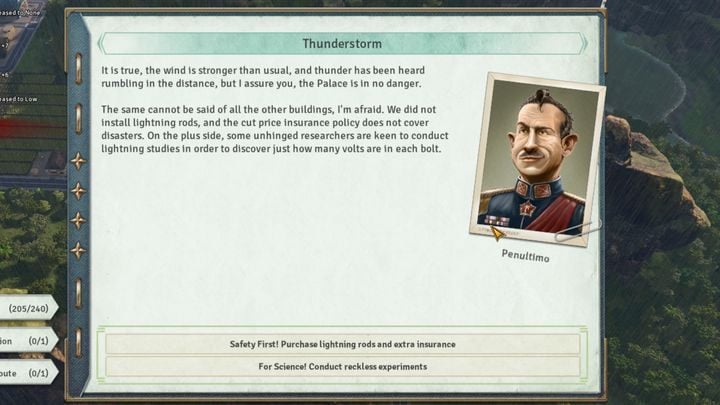 Youll receive an information of an incoming cataclysm just before its appearance - Natural disasters | Mechanics in Tropico 6 - Mechanics - Tropico 6 Guide